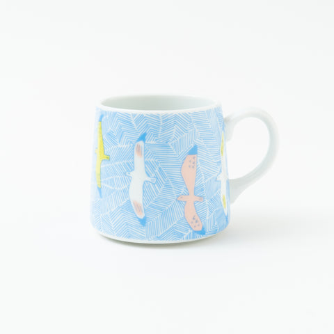 Harekutani Seagull  Kutani Mug Cup