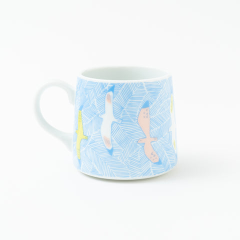 Harekutani Seagull  Kutani Mug Cup