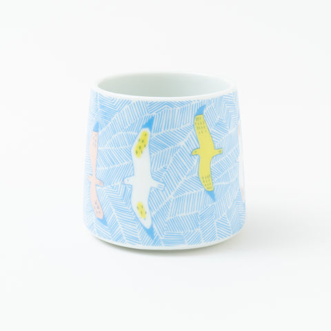 Harekutani Seagull  Kutani Mug Cup