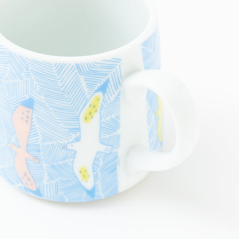 Harekutani Seagull  Kutani Mug Cup