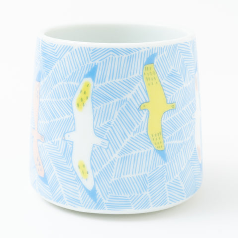 Harekutani Seagull  Kutani Mug Cup