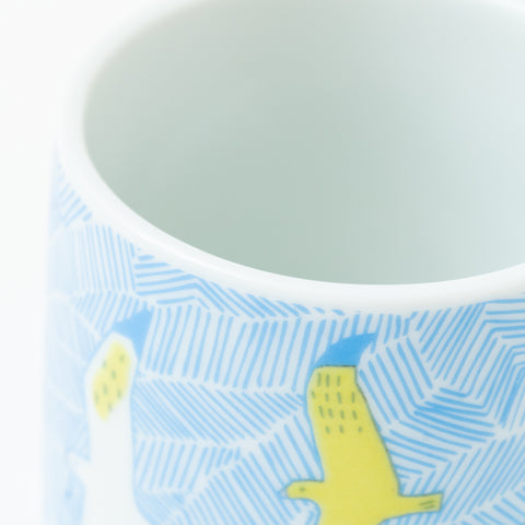 Harekutani Seagull  Kutani Mug Cup