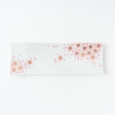 Sakura  Kutani Square Plate