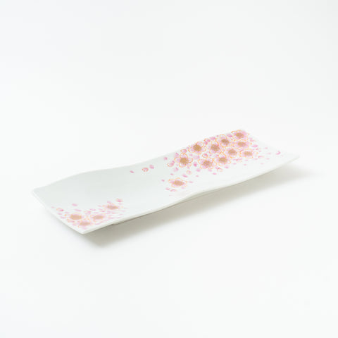 Sakura  Kutani Square Plate