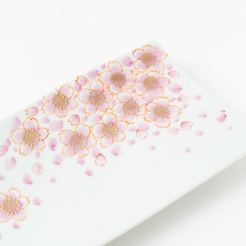 Sakura  Kutani Square Plate