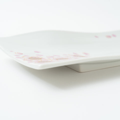 Sakura  Kutani Square Plate