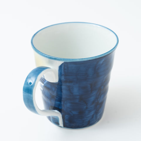 Bizan Kiln Hokusai Wave Kutani Mug Cup