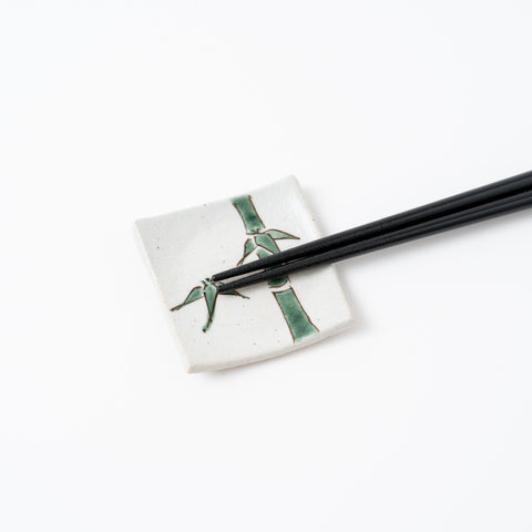 Square Japanese Art Kutani Chopstick Rest