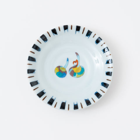 Vegetable Motif Kutani Side Plate Set