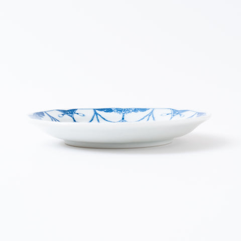 Jidai Blue and White Decorative Kutani Side Plate Set