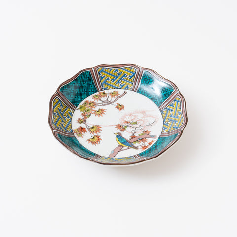 Variety of Floral and Bird Motif Kutani Side Plate Set