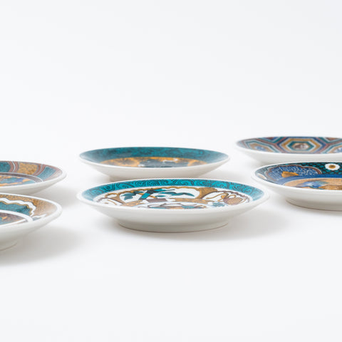 Six Masterpieces of Classic Kutani Side Plate Set