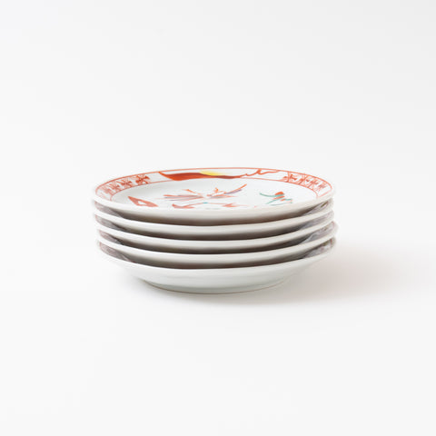 Akagosu Kutani Side Plate Set