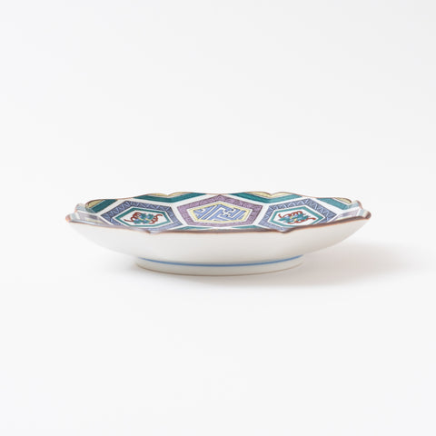 Vibrant Kokutani Style Kutani Side Plate Set