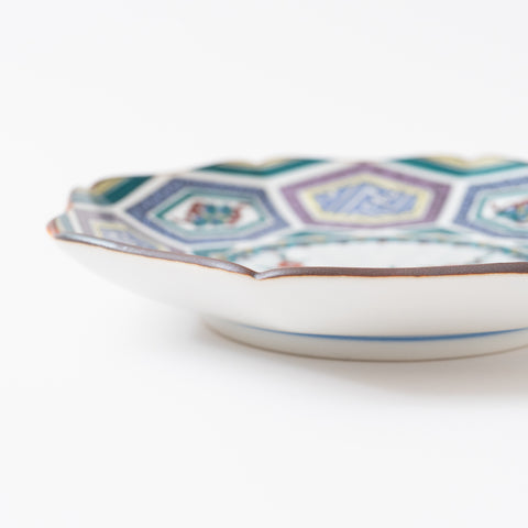 Vibrant Kokutani Style Kutani Side Plate Set