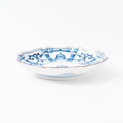 Underglaze Blue Tresure Kutani Side Plate Set