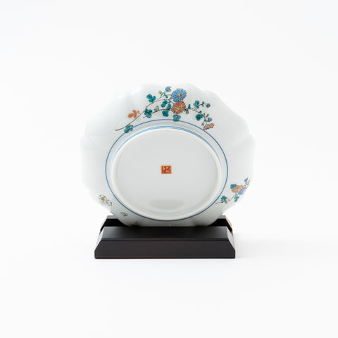 Shoza Kutani Plate and Stand Set