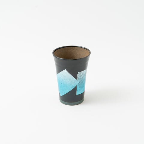 Ginsai Blue Beer Kutani Tumbler