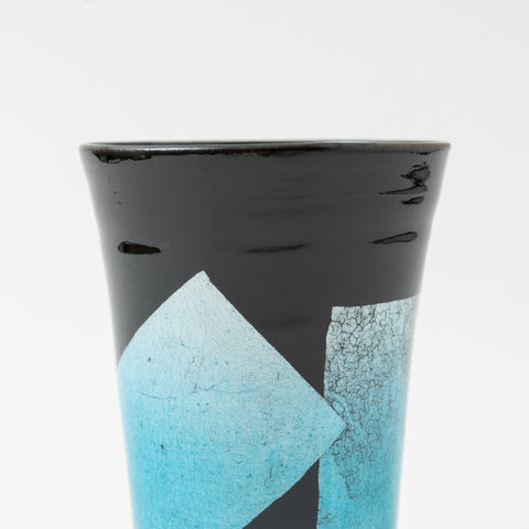 Ginsai Blue Beer Kutani Tumbler