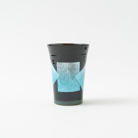 Ginsai Blue Beer Kutani Tumbler