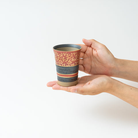 Gold Arabesque Kutani Tumbler Set