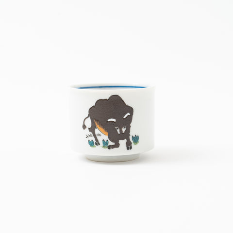 The Twelve Chinese Zodiac Kutani Sake Cup Set