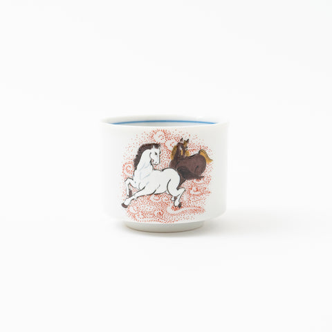 The Twelve Chinese Zodiac Kutani Sake Cup Set