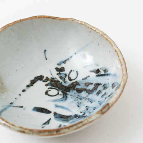 Prawn and Sea Bream Kutani Sake Cup Pair