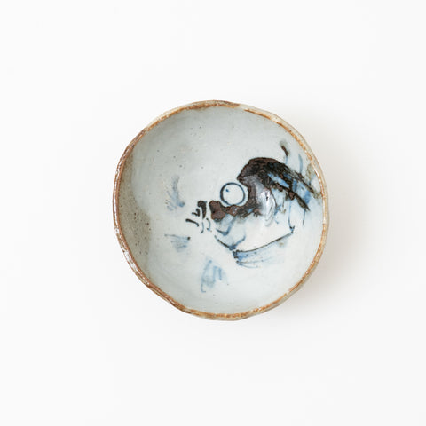 Prawn and Sea Bream Kutani Sake Cup Pair