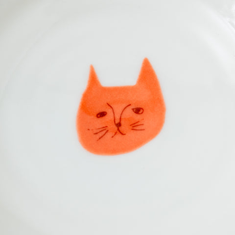 Harekutani Cat Kutani Sauce Plate Set