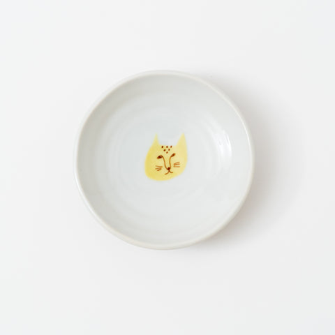 Harekutani Cat Kutani Sauce Plate Set