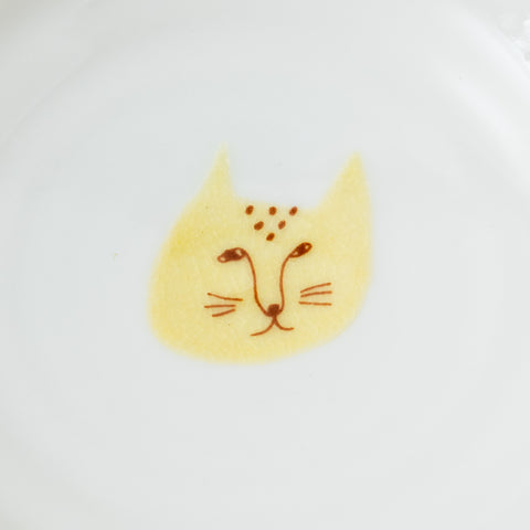 Harekutani Cat Kutani Sauce Plate Set