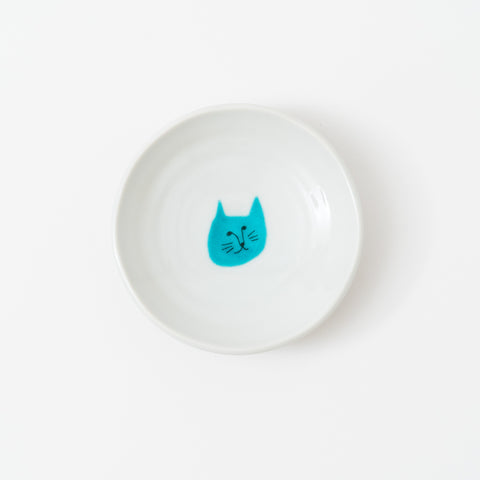 Harekutani Cat Kutani Sauce Plate Set