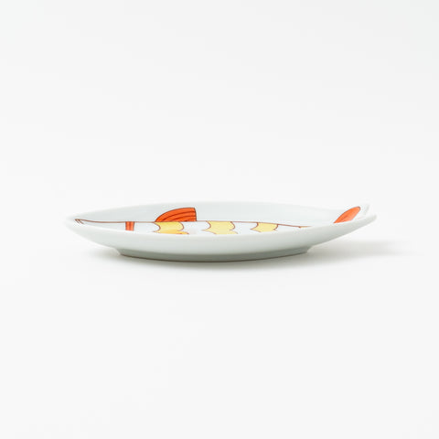 Harekutani Fishs-shaped Kutani Side Plate