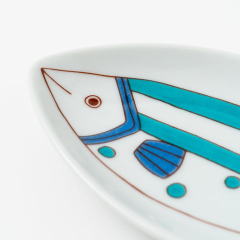 Harekutani Fishs-shaped Kutani Side Plate