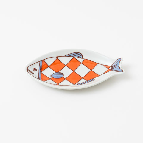 Harekutani Fishs-shaped Kutani Side Plate