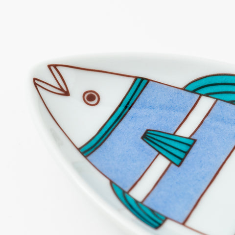 Harekutani Fishs-shaped Kutani Side Plate