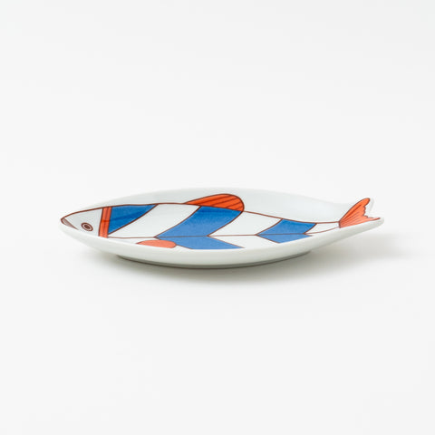 Harekutani Fishs-shaped Kutani Side Plate