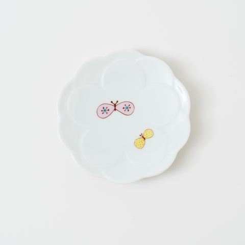 Harekutani Flower Kutani Sauce Plate