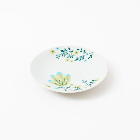 Harekutani Spring Flower Kutani Side Plate Set