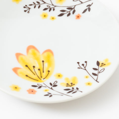 Harekutani Spring Flower Kutani Side Plate Set