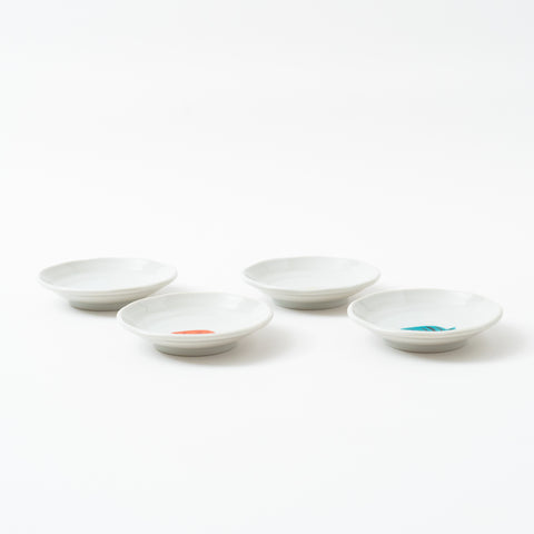 Harekutani Small Fish Kutani Sauce Plate Set