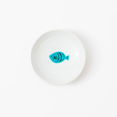 Harekutani Small Fish Kutani Sauce Plate Set