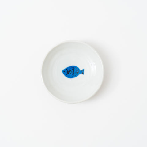 Harekutani Small Fish Kutani Sauce Plate Set