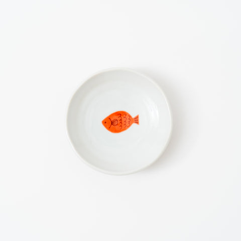 Harekutani Small Fish Kutani Sauce Plate Set