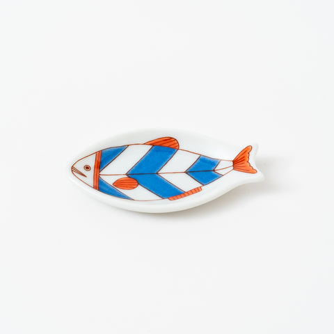 Harekutani Fishs-shaped Kutani Chopstick Rest Set