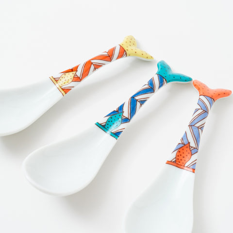 Harekutani Whale Kutani Spoon Set