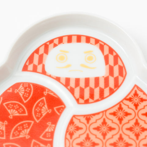 Harekutani Daruma Kutani Side Plate Set