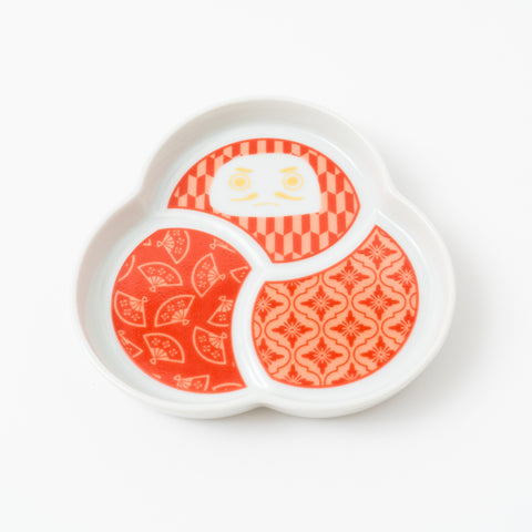 Harekutani Daruma Kutani Side Plate Set