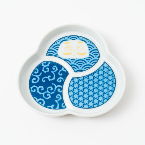 Harekutani Daruma Kutani Side Plate Set